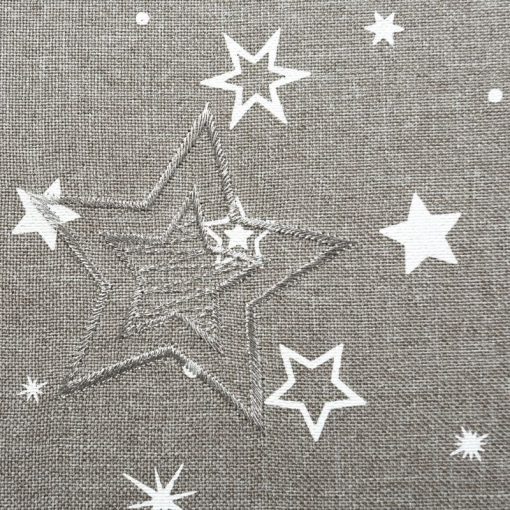 Asztalterítő karácsonyi, ezüst/fehér 85x85