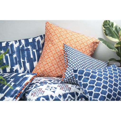 Díszpárnahuzat geometriai mintás 43x43