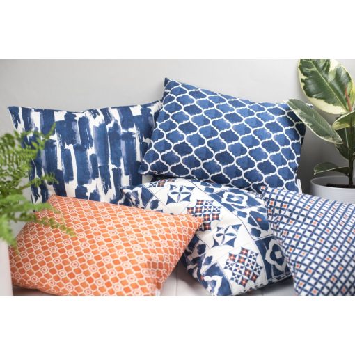 Díszpárnahuzat geometriai mintás 43x43