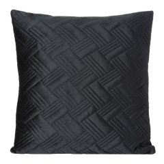 Díszpárnahuzat 45x45 fekete, bársony