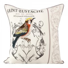 Díszpárnahuzat 45x45 madaras, hímzett