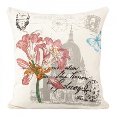 Díszpárnahuzat 45x45 mintás, hímzett