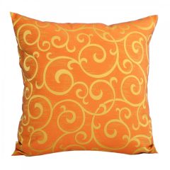 Díszpárnahuzat 40x40 mintás, narancs