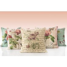 Díszpárnahuzat 45x45 mintás, gobelin