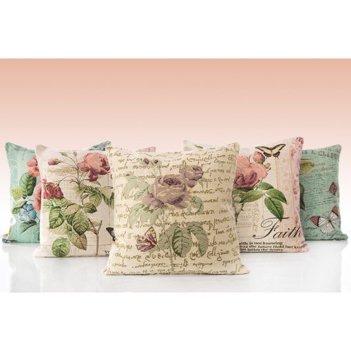 Díszpárnahuzat 45x45 mintás, gobelin