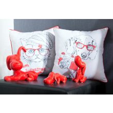 Díszpárnahuzat 40x40 cicás