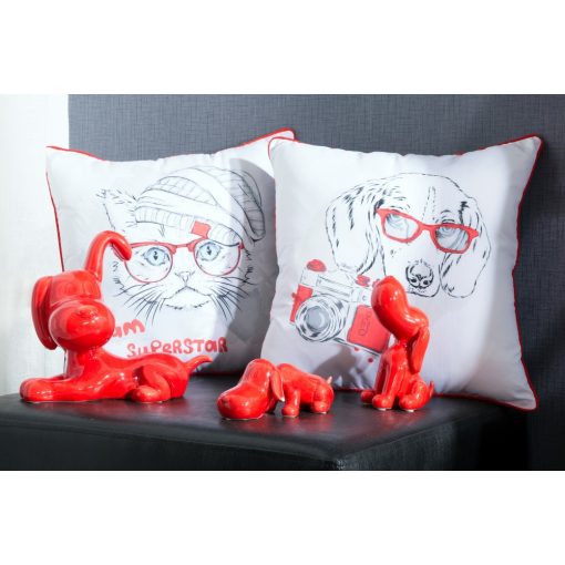 Díszpárnahuzat 40x40 cicás