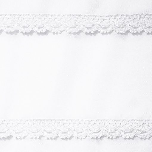 Díszpárnahuzat 45x45 fehér, csipke betéttel