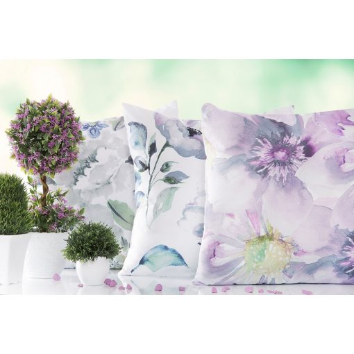 Díszpárnahuzat 45x45 virágmintás 