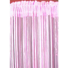 Függöny SPAGETTI(zsinórfüggöny) babarózsaszín 90x280