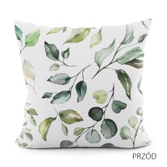 Díszpárnahuzat 40x40 levél mintás