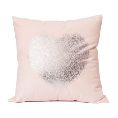 Díszpárnahuzat 40x40 szívecskés, bársony