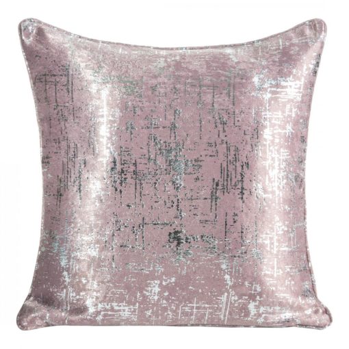 Díszpárnahuzat 40x40 rózsaszín/ezüst