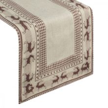 Asztali futó karácsonyi, bézs/barna 40x140