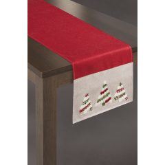 Asztali futó karácsonyi mintás 33x140
