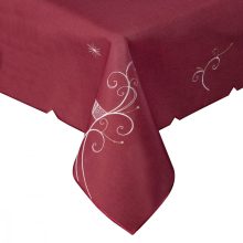 Asztalterítő karácsonyi, bordó 110x160